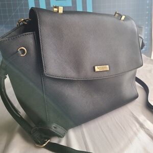 Kate Spade black crossbody Shoulder bag #preppy #minimalist #workwear